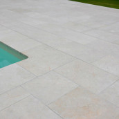 Limestone pool surround