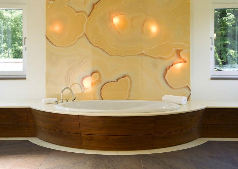 Natural Stone Wall Interior Sandstone Bathroom