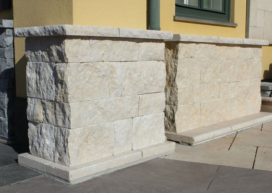 Solid stone wall