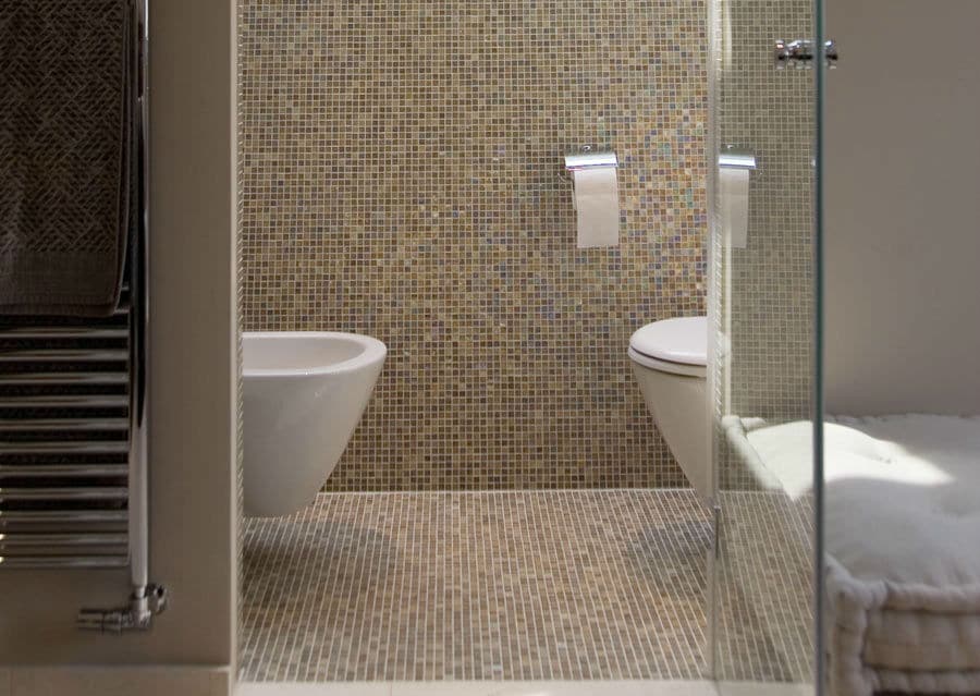 Lusxus Bathroom Glass Mosaic Shower Wall