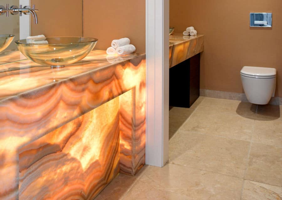 Luxury Bathrooms Onyx Backlit Washbasin