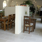 Castle courtyard natural stone floor