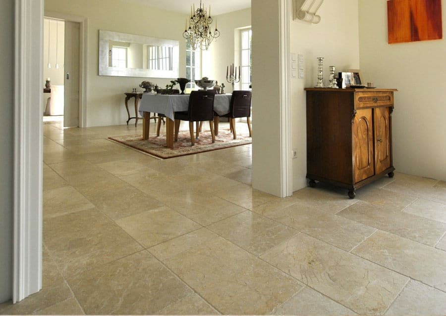 Stone Floor Natural Stone Interior Limestone Levante Crema Dining Room