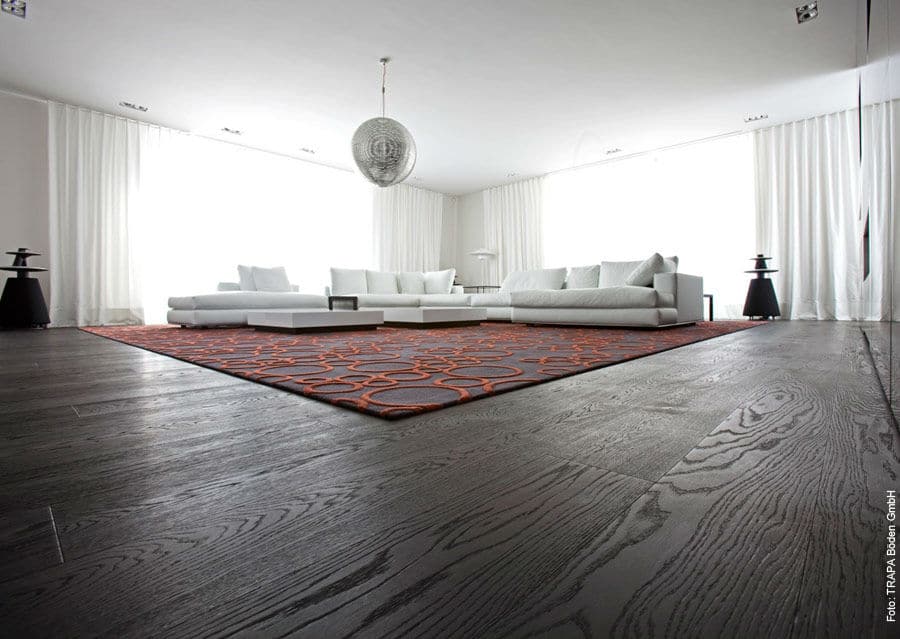 Parquet flooring smoked oak