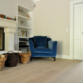 Castle floorboards parquet with fireplace