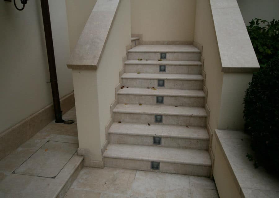 Escaleras de Piedra Losas de Escalones Exteriores