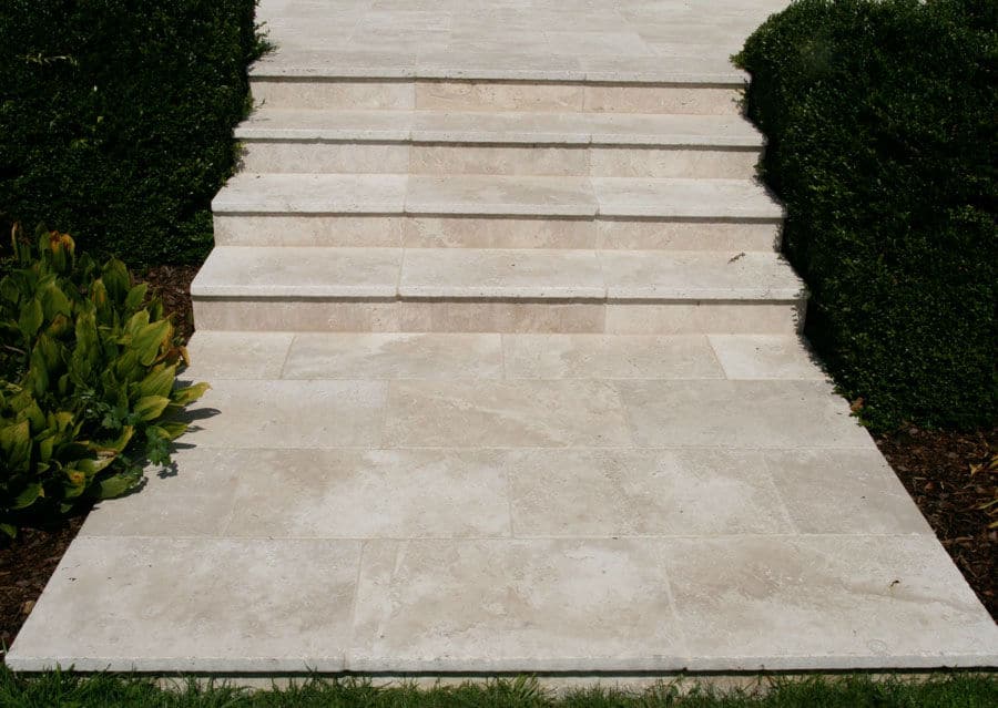 Escaleras de piedra Travertino Jardín