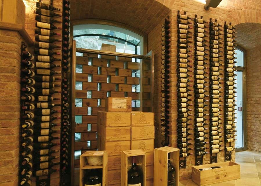 Wine cellar shelf