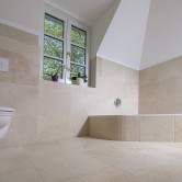 Natural stone cladding bathtub