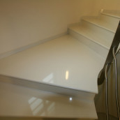 Noble stone staircase beautifully laid