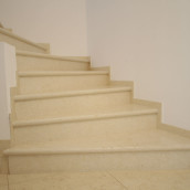 Stone stairs made of natural stone laid in Vienna