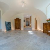 country house with precious travertine and castle floorboards refrenz