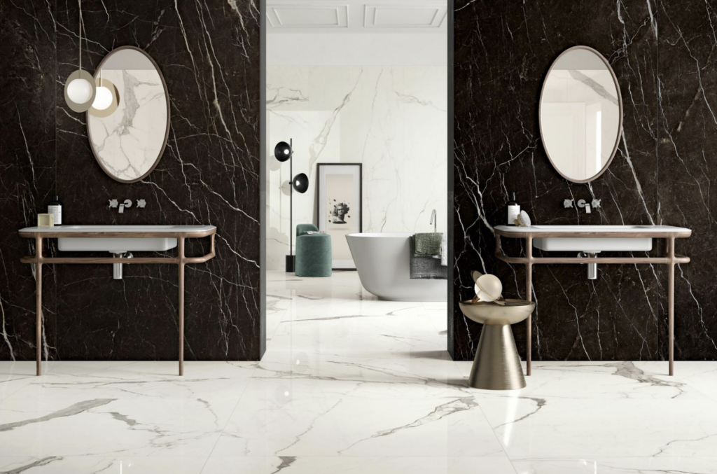 Marble-look tiles: elegance & timelessness with marble tiles